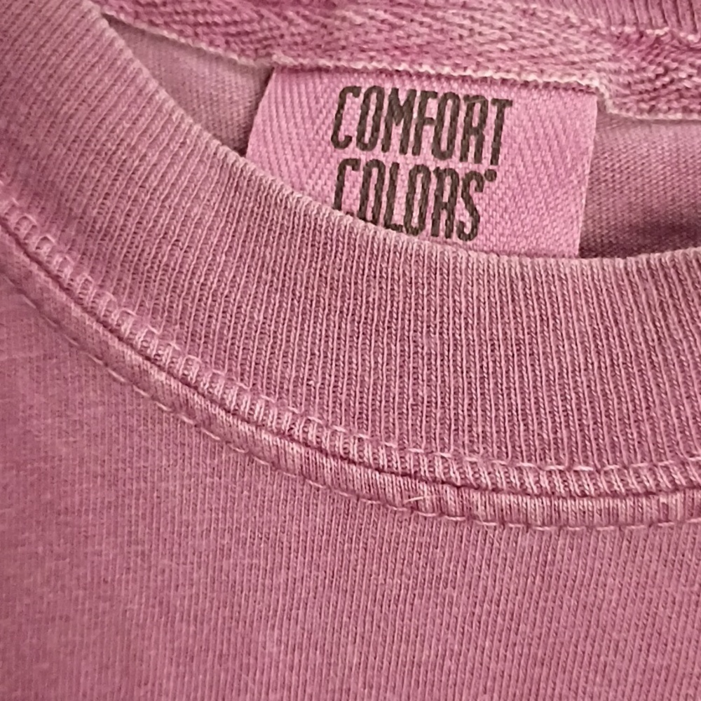 Comfort Colors Purple Short Sleeve Graphic Cat 'Death' Tee - Picture 2 of 5